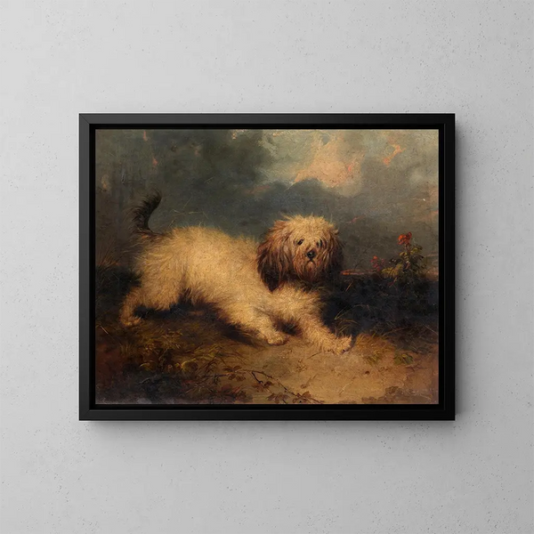 Een hond - George Armfield — ingelijst kunstwerk aan de muur