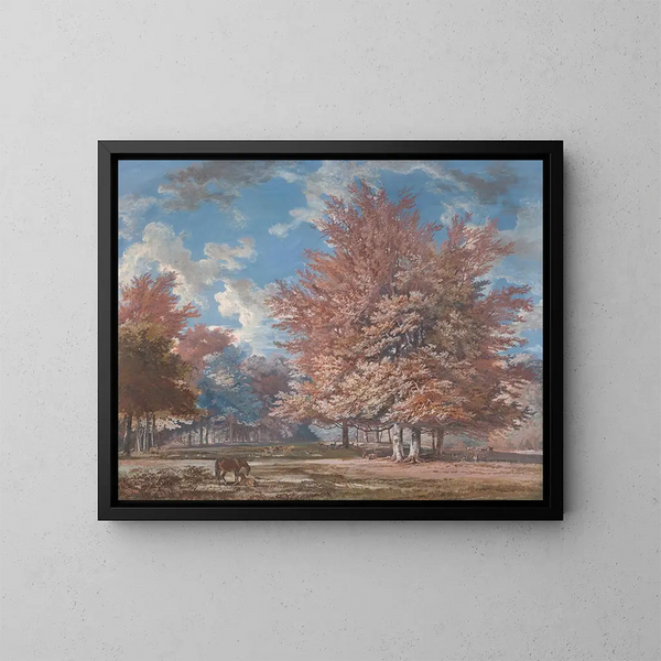 Vue dans un parc - George Barret — ingelijst kunstwerk aan de muur