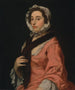 van een onbekende vrouw genaamd Peg Woffington - George Beare — weergave van het kunstwerk