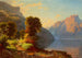 Uitzicht op een meer in de bergen - George Caleb Bingham — weergave van het kunstwerk