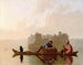 De handelaren in bont die de Missouri afdalend - George Caleb Bingham — weergave van het kunstwerk
