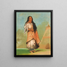 Ah-Kay-Ee-Pix-En Vrouw die veel slaat - George Catlin — ingelijst kunstwerk aan de muur