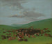 Jacht op bizons omringd door de Hidatsa - George Catlin — weergave van het kunstwerk