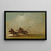van een Comanche-strijder die een Osage met volle snelheid gooit - George Catlin — ingelijst kunstwerk aan de muur