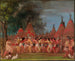 Dans van de chef-koks bij de monding van de rivier Teton - George Catlin — weergave van het kunstwerk