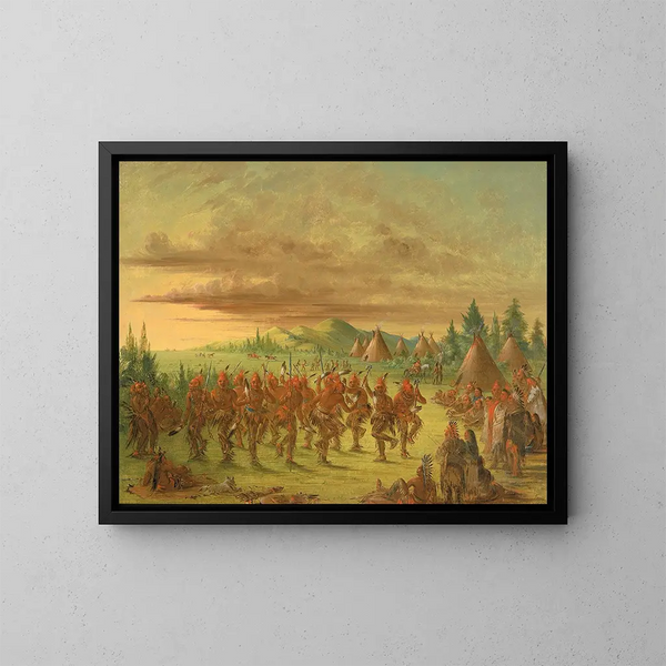 Dans van de adelaar - George Catlin — ingelijst kunstwerk aan de muur