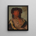 Hawnjetah, chef à une corne de la tribu Miniconjou - George Catlin — ingelijst kunstwerk aan de muur
