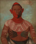 Iowy, een van de belangrijkste krijgers van de Black Hawks - George Catlin — weergave van het kunstwerk