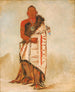 Kihgowawshshee Brave Chef Chef de la tribu - George Catlin — weergave van het kunstwerk