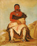 Lshahlestwhix Man Chief, een Pawnee republikein - George Catlin — weergave van het kunstwerk