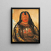 Peh-Tä-Pe-Kiss Eagles confronteert een Piegan-hoofd - George Catlin — ingelijst kunstwerk aan de muur