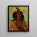 Say-Say-Gon Hail Storm Chef de guerre - George Catlin — ingelijst kunstwerk aan de muur