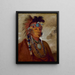 Sh-Me-Ks Bekijk de wolf als een leider - George Catlin — ingelijst kunstwerk aan de muur