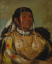 Sha-C-Pay, de zesde chef van de Ojibwés van de vlaktes - George Catlin — weergave van het kunstwerk