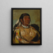 Sha-C-Pay, de zesde chef van de Ojibwés van de vlaktes - George Catlin — ingelijst kunstwerk aan de muur