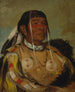 Shacpay, de Zes Chef van de Ojibwés van de Prairie (gevallenconflict) - George Catlin — weergave van het kunstwerk