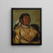 Shacpay, de Zes Chef van de Ojibwés van de Prairie (gevallenconflict) - George Catlin — ingelijst kunstwerk aan de muur