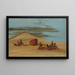 Sioux schilderij aanbiddend op de rode rotsen - George Catlin — ingelijst kunstwerk aan de muur