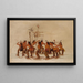 Dansen met sneeuwschoenen op de eerste sneeuw - George Catlin — ingelijst kunstwerk aan de muur