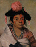 Tcha-Kuk-O-Ko-Mugh Grote Chef een jongen - George Catlin — weergave van het kunstwerk