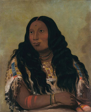 George Catlin - TchnSuMnsKa Sand Bar Wife of The Trader Franois Chardon.webp