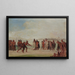 TchungKee, een Mandan-spel gespeeld met een ring en een stok - George Catlin — ingelijst kunstwerk aan de muur