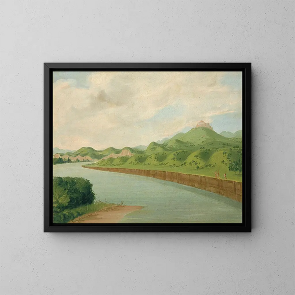 De toren op 1100 mijl boven Saint-Louis - George Catlin — ingelijst kunstwerk aan de muur