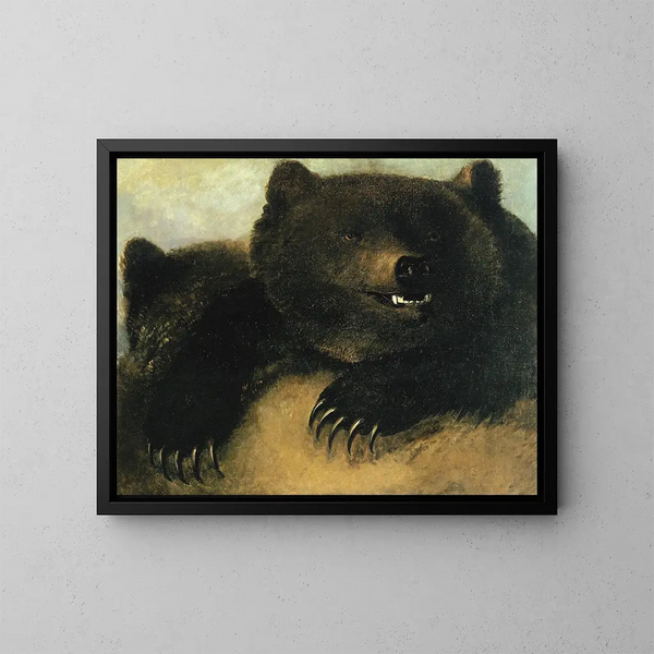 van het Wapen en de gelaatstrekken van de grizzlybeer - George Catlin — ingelijst kunstwerk aan de muur