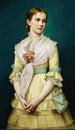 Portrait of a Young Girl - George Chickering Munzig — artwork view