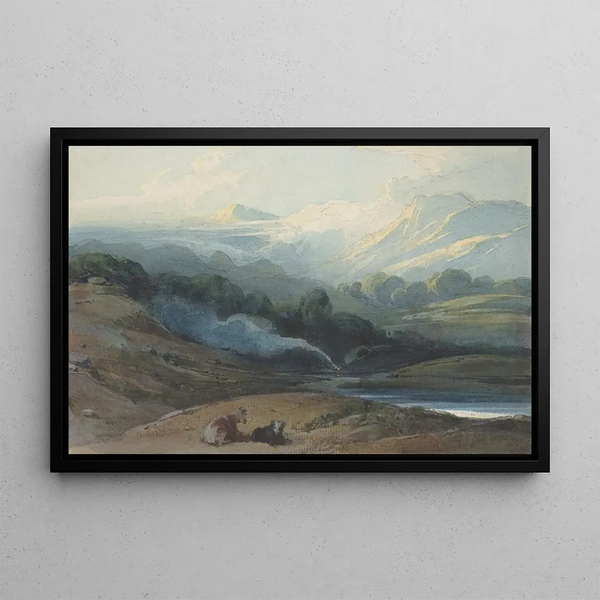 George Chinnery - Cattle Resting in a Mountainous Landscape.webp