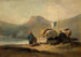 Chinese scène boten bij het meer - George Chinnery — weergave van het kunstwerk