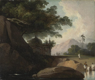 George Chinnery - Indian Landscape with Temple.webp