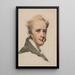 Portrait of a Man - George Chinnery — framed artwork on a wall