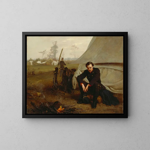 Voorop - George Cochran Lambdin — ingelijst kunstwerk aan de muur