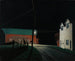 heldere lichten in de hoeken van Russell - George Copeland Ault — weergave van het kunstwerk