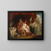 Achille, mad with grief over the loss of Patroclus, rejects Thetis' consolation - George Dawe — framed artwork on a wall