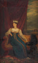 Portret van prinses Charlotte van Wales - George Dawe — weergave van het kunstwerk