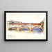 Ponte Vecchio, Florence - George Elbert Burr — framed artwork on a wall