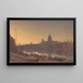 Sint Paulus vanaf Southwark bij zonsondergang - George Fennell Robson — ingelijst kunstwerk aan de muur