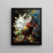 Natuurschildering met bloemen - George Frederik Ziesel — ingelijst kunstwerk aan de muur