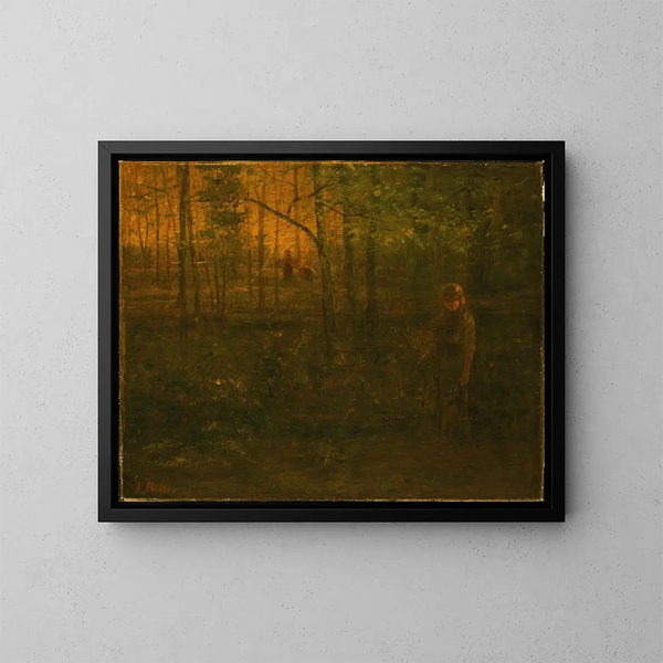 Schemering - George Fuller — ingelijst kunstwerk aan de muur