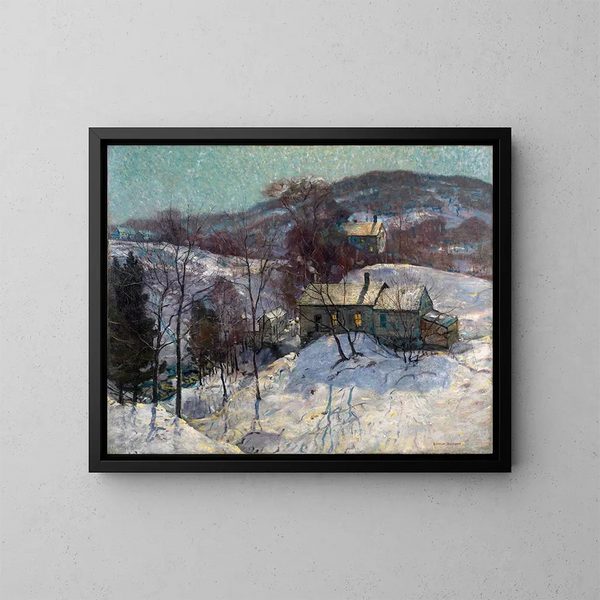 Schaduwende glinsterende bomen - George Gardner Symons — ingelijst kunstwerk aan de muur