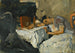 Slapend meisje - George Hendrik Breitner — weergave van het kunstwerk
