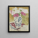 Vase with Pink Flowers - George Hendrik Breitner — framed artwork on a wall