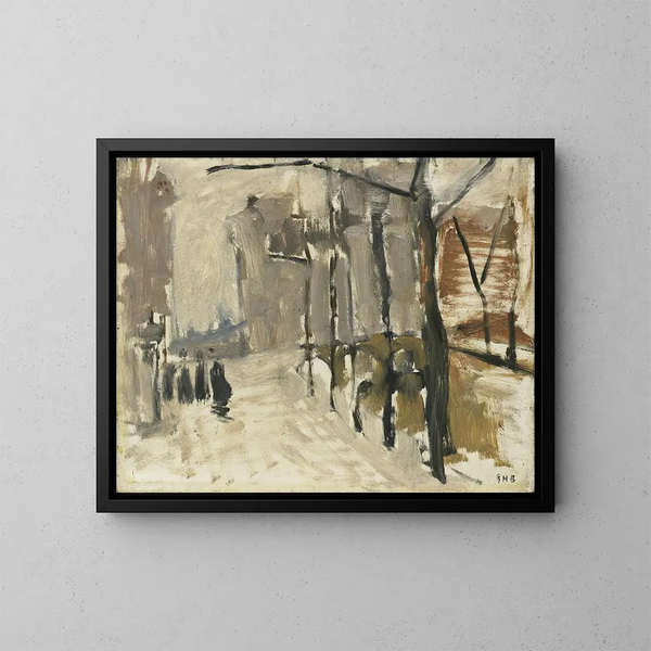 Vue à La Haye - George Hendrik Breitner — ingelijst kunstwerk aan de muur