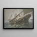Visboot op zee - George Henry Andrews — ingelijst kunstwerk aan de muur