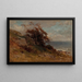 Landscape near the Sea - George Henry Smillie — framed artwork on a wall