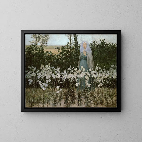 L'Annonciation - George Hitchcock — ingelijst kunstwerk aan de muur