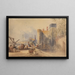 London Tower Moat Painting - George Howse — framed artwork on a wall