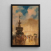 April Time Piccadilly Circus - George Hyde Pownall — framed artwork on a wall